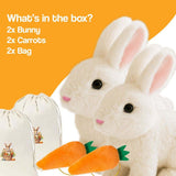 True-to-Life Interactive Bunny Pet (2-Pack)