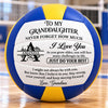 To My Granddaughter Never Forget How Much I Love You | Personalized Volleyball