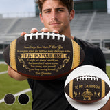To My Grandson | Personalized Football