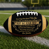 To My Grandson | Personalized Football