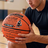 To My Grandson My Son Be Strong And Chase Your Dream | Personalized Basketball