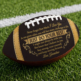 To My Grandson | Personalized Football