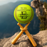 To My Granddaughter Never Forget How Much I Love You | Personalized Softball