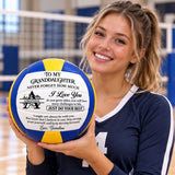 To My Granddaughter Never Forget How Much I Love You | Personalized Volleyball